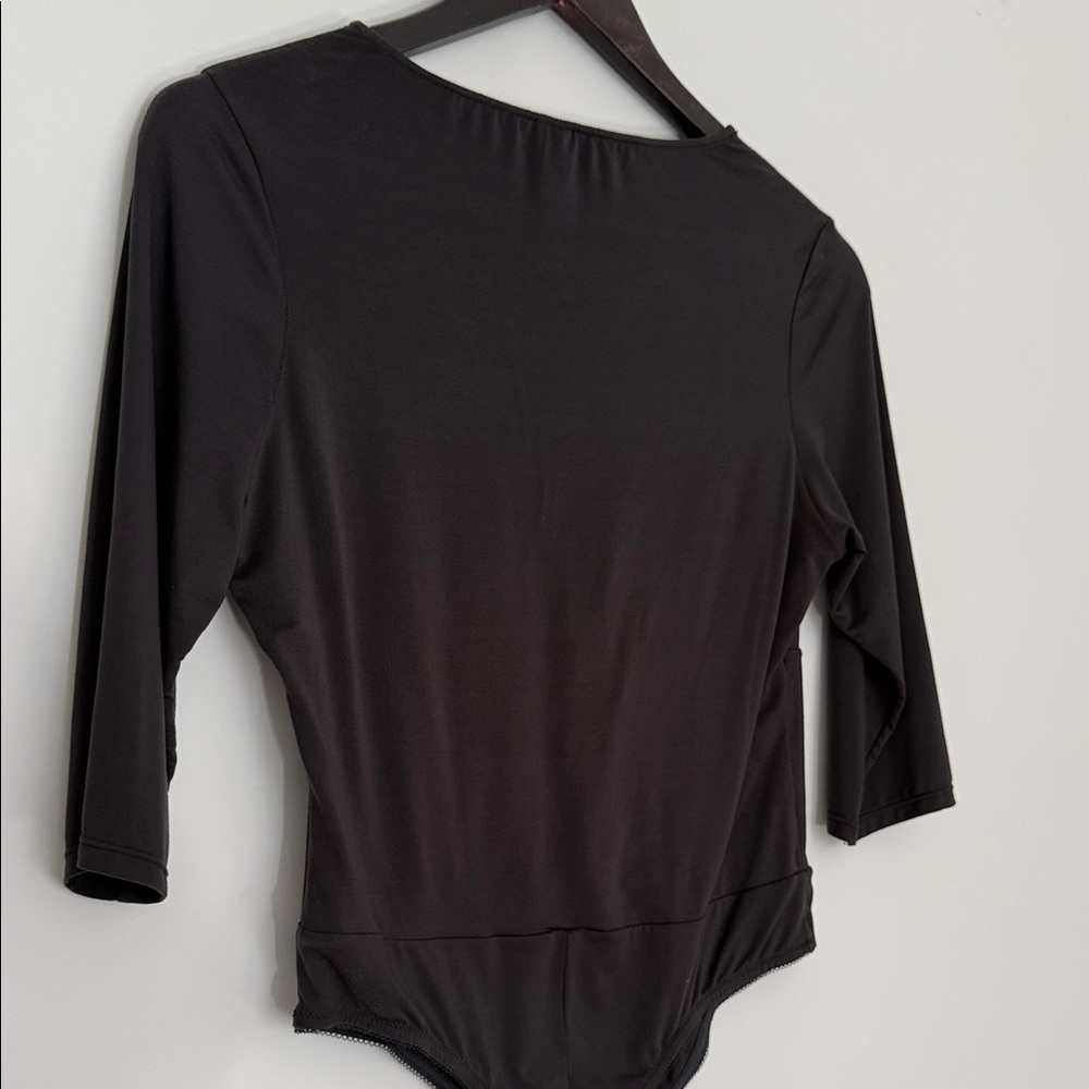 Black Lace-Up Bodysuit - Picture 5 of 7